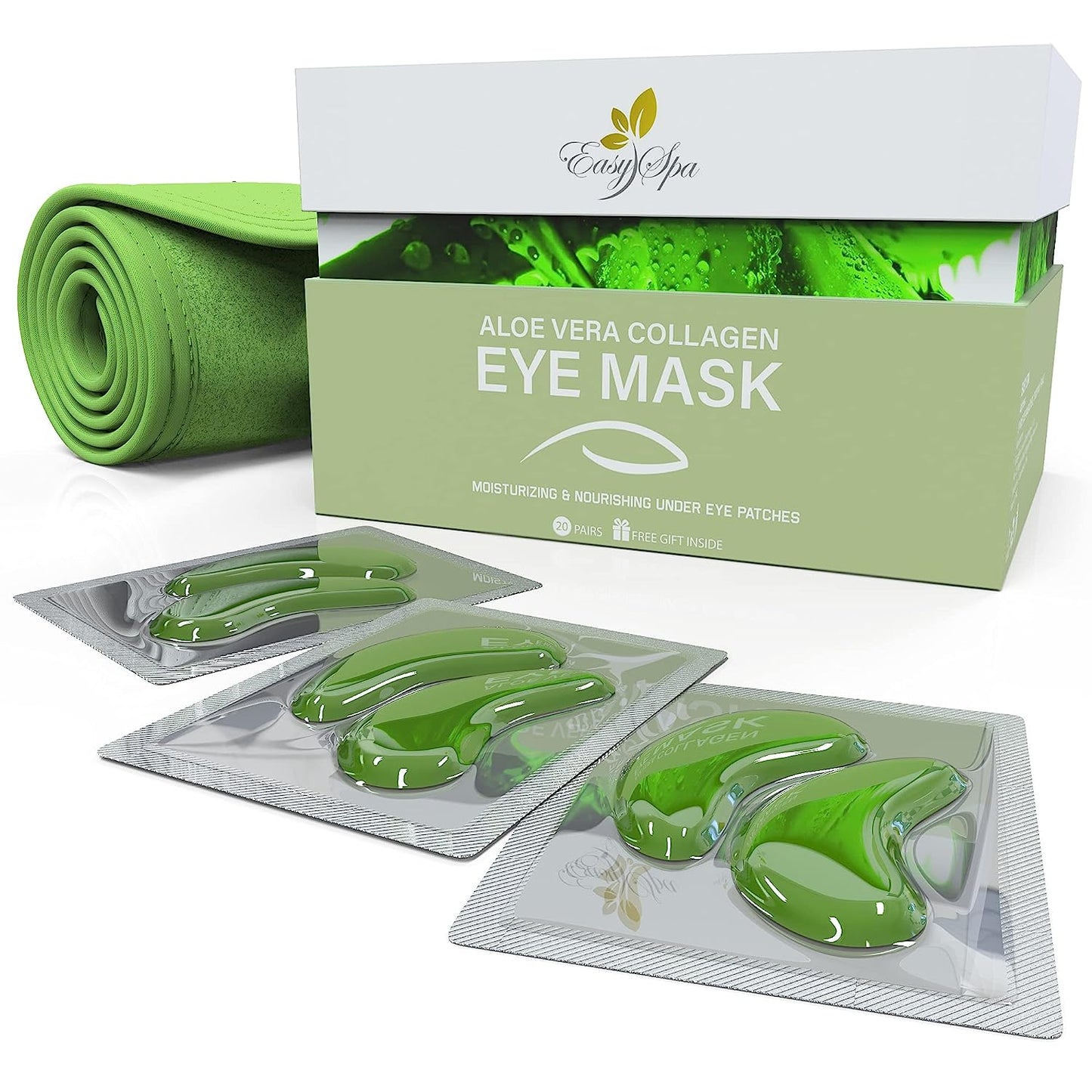 Masque sous les yeux, masque pour les yeux au gel d'aloe vera