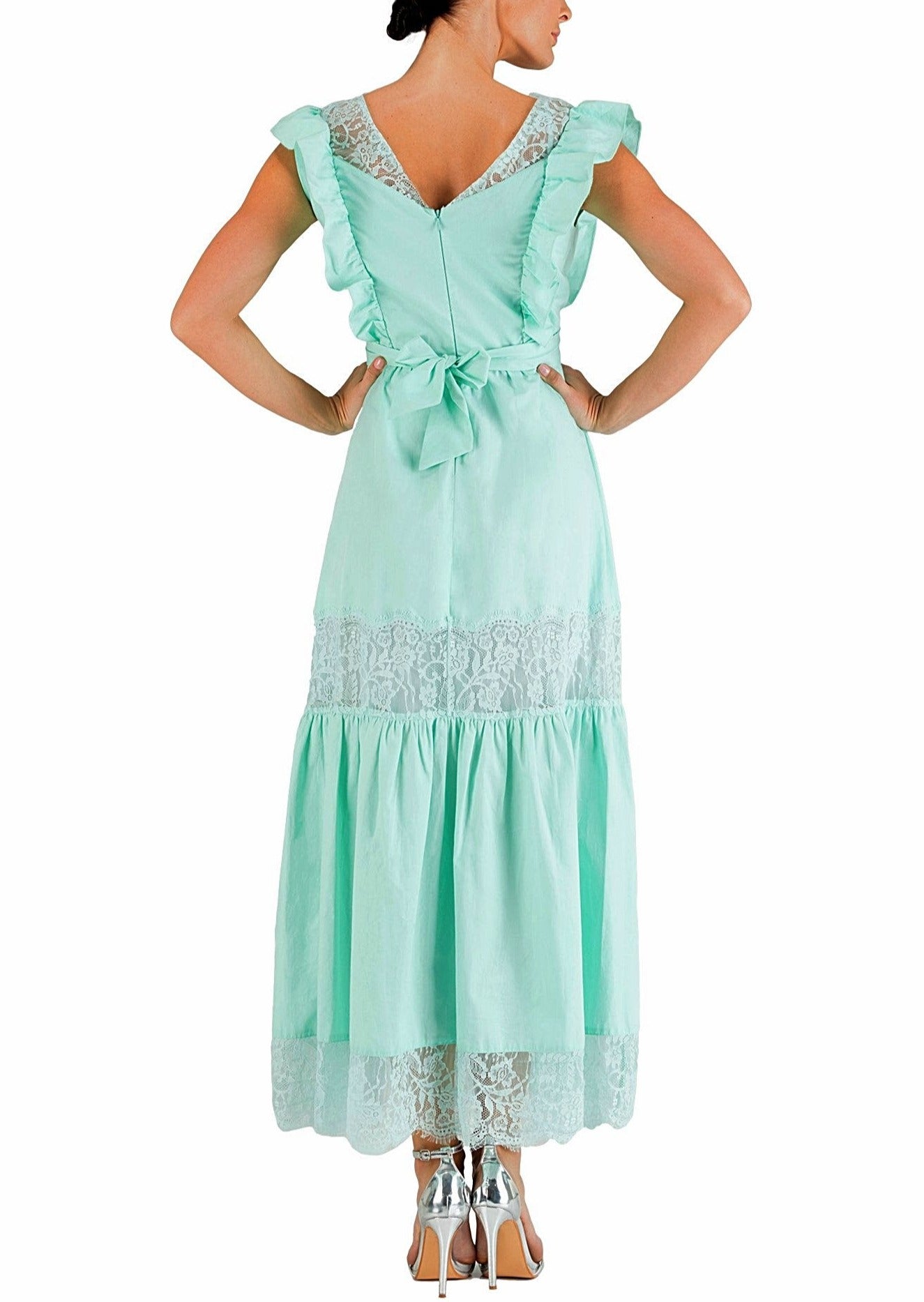 Cotone Abito c/ Balze c/ Rica - Cotton Dress - 70% off