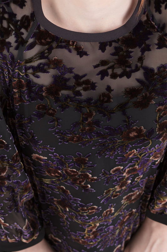 Purple Velvet Top - 80% off