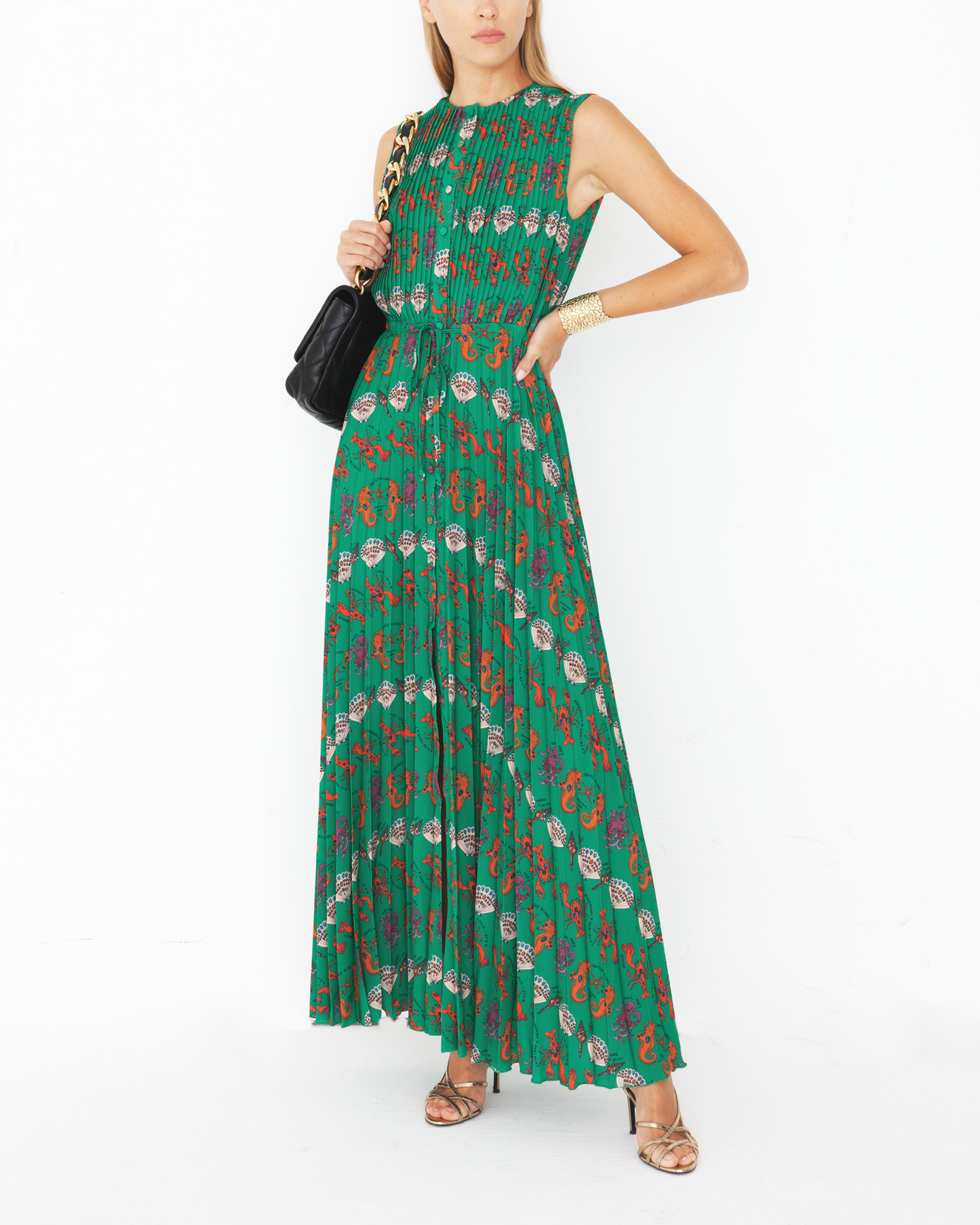 LONG GREEN DRESS - 20% Off