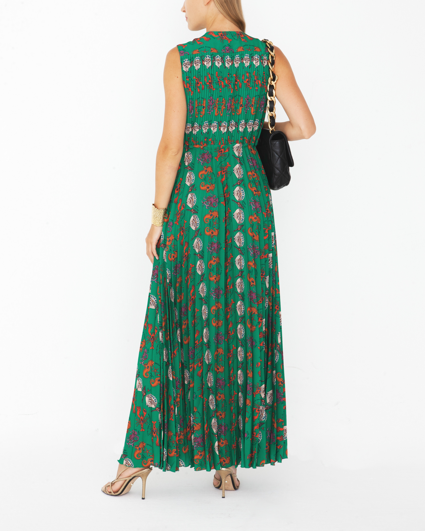 LONG GREEN DRESS - 20% Off