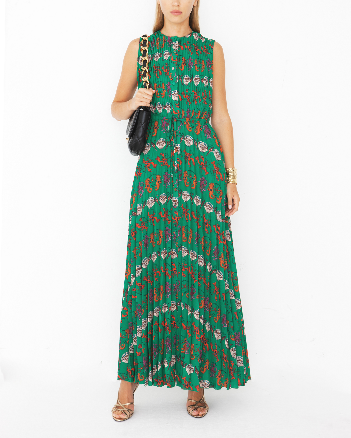 LONG GREEN DRESS - 20% Off