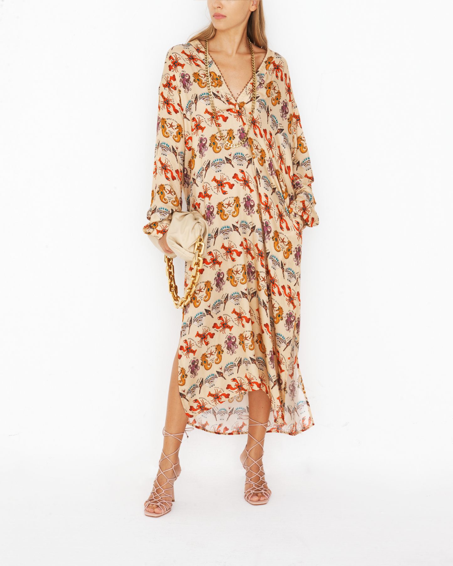 LONG BEIGE DRESS - 40% Off