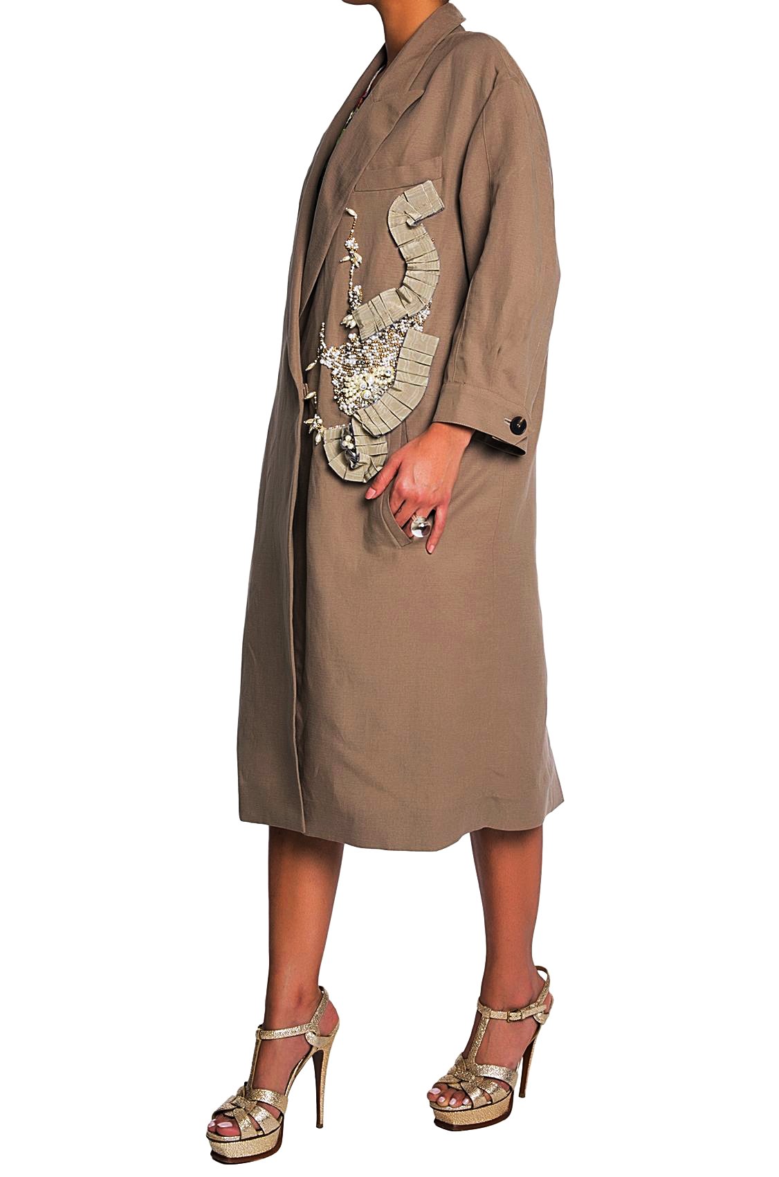 Pearl Khaki Coat -80% off