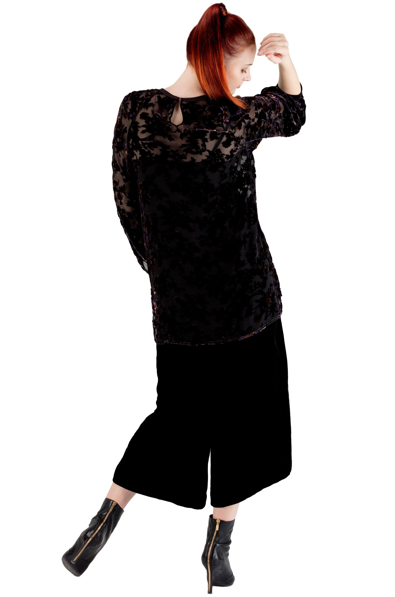 Purple Velvet Top - 80% off