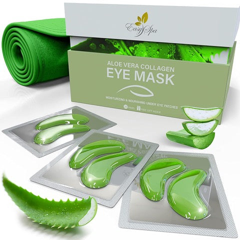 Masque sous les yeux, masque pour les yeux au gel d'aloe vera