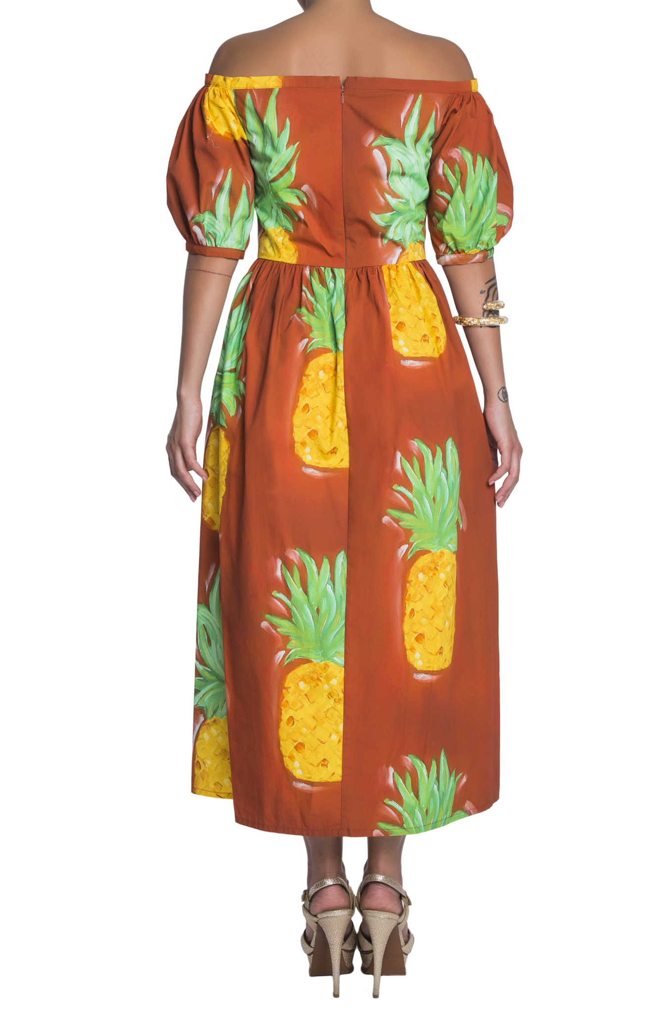Sierva Off Shoulder Button Down Dress - 65% off