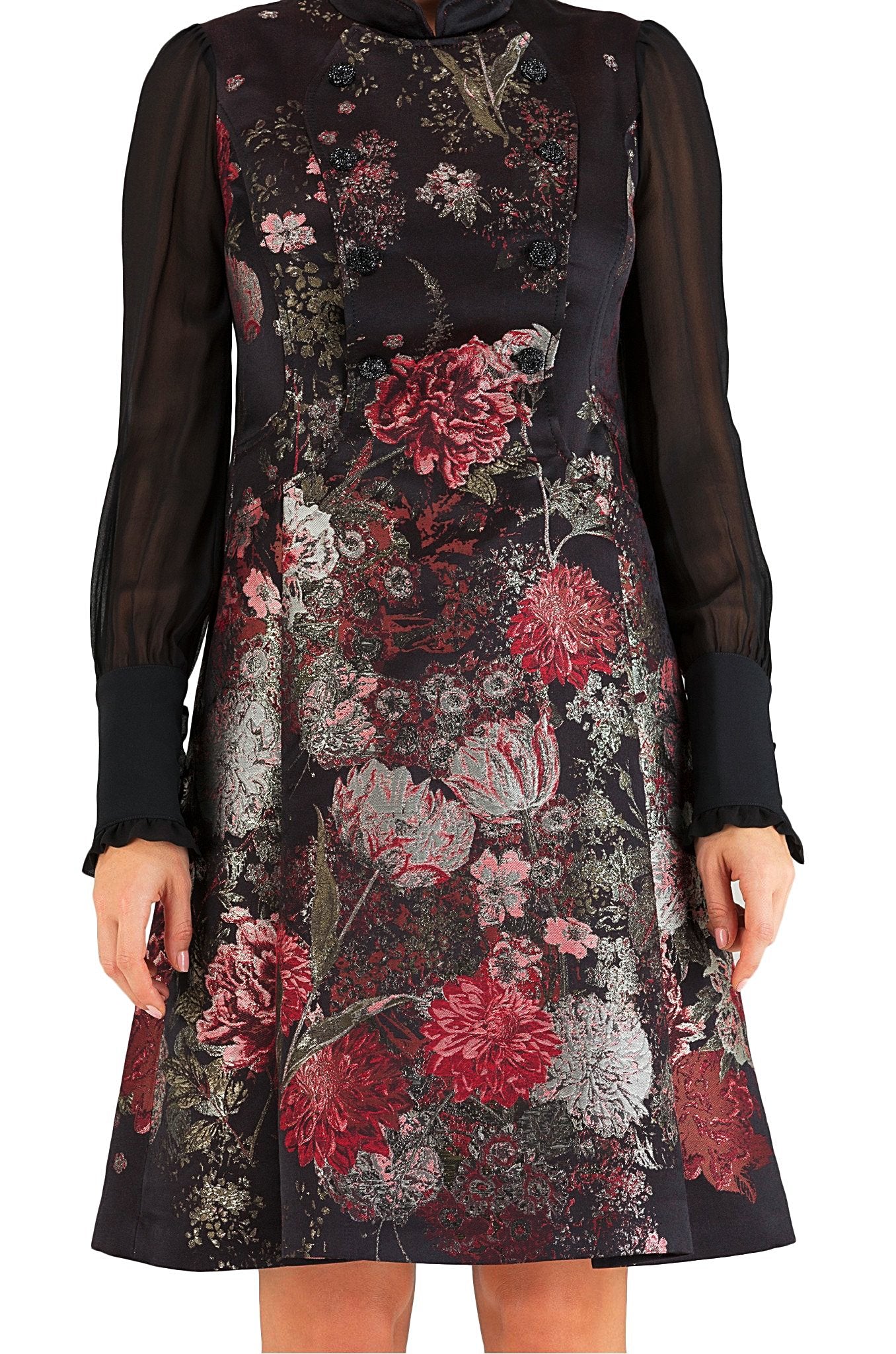 Floral Silk Dress - 45% off