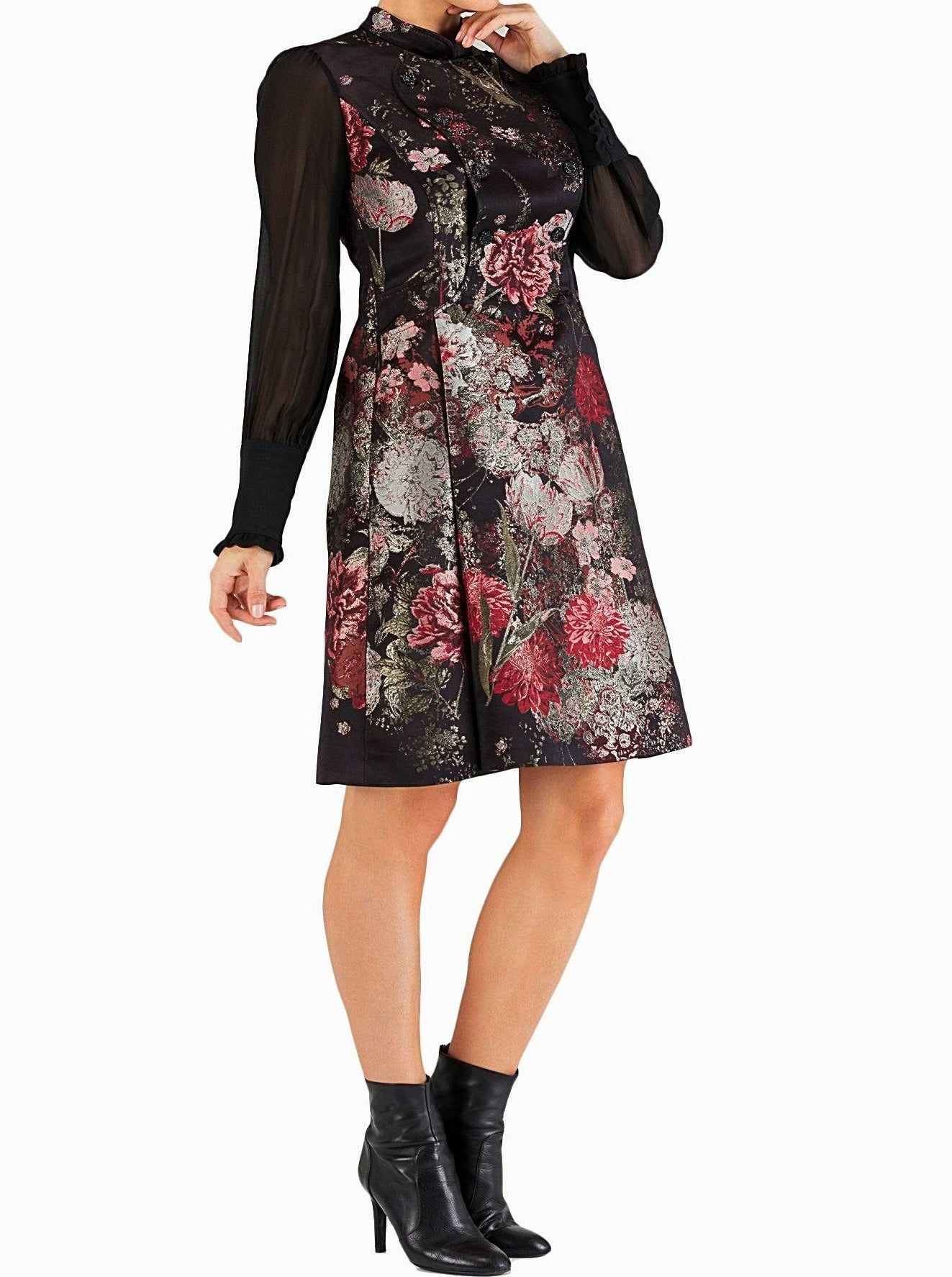 Floral Silk Dress - 45% off