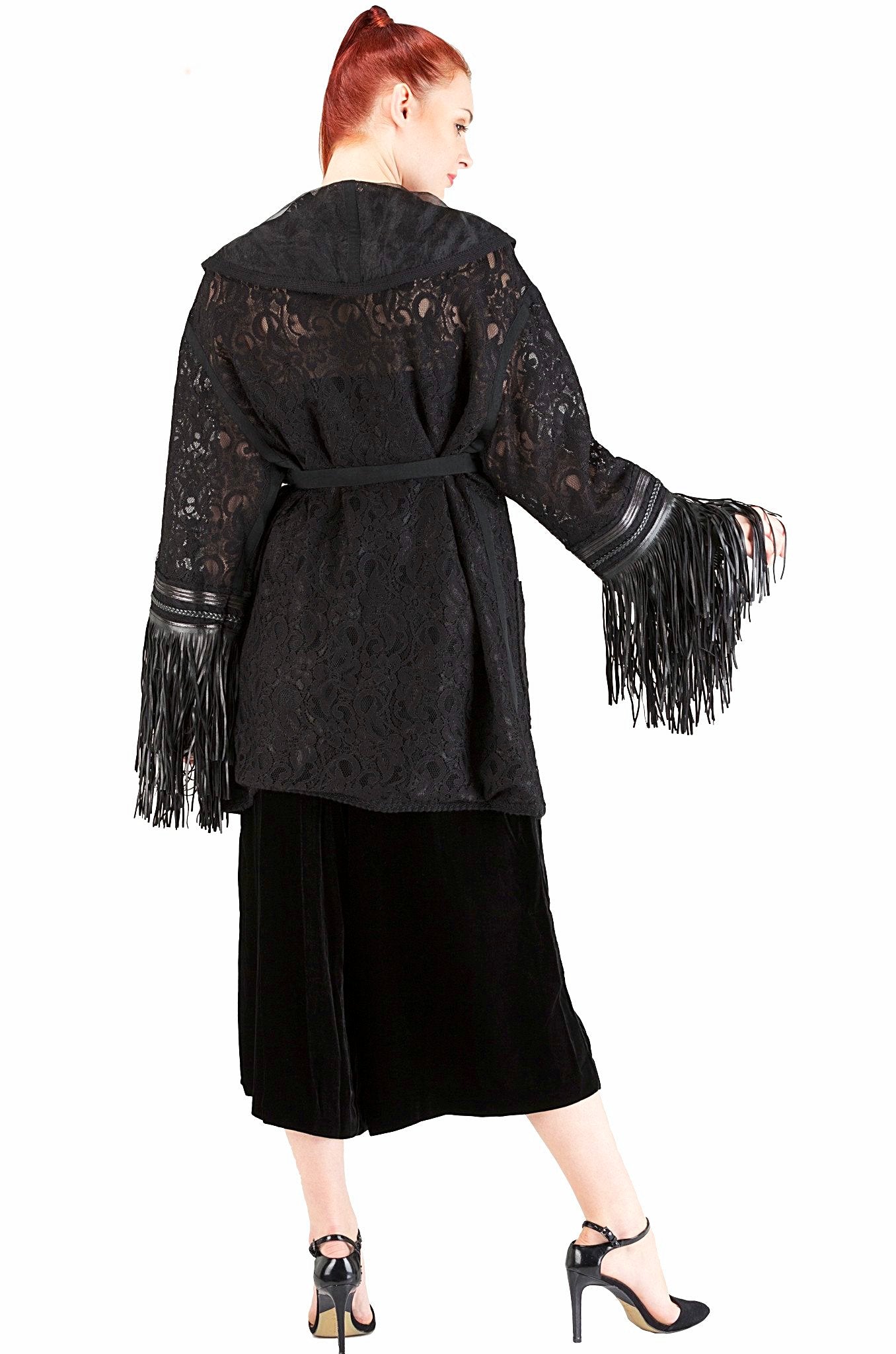Black Lace Cardigan - 70% off
