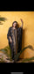 Gold Embroidered Black Caftan