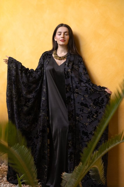 The Gold Shimmery Abaya