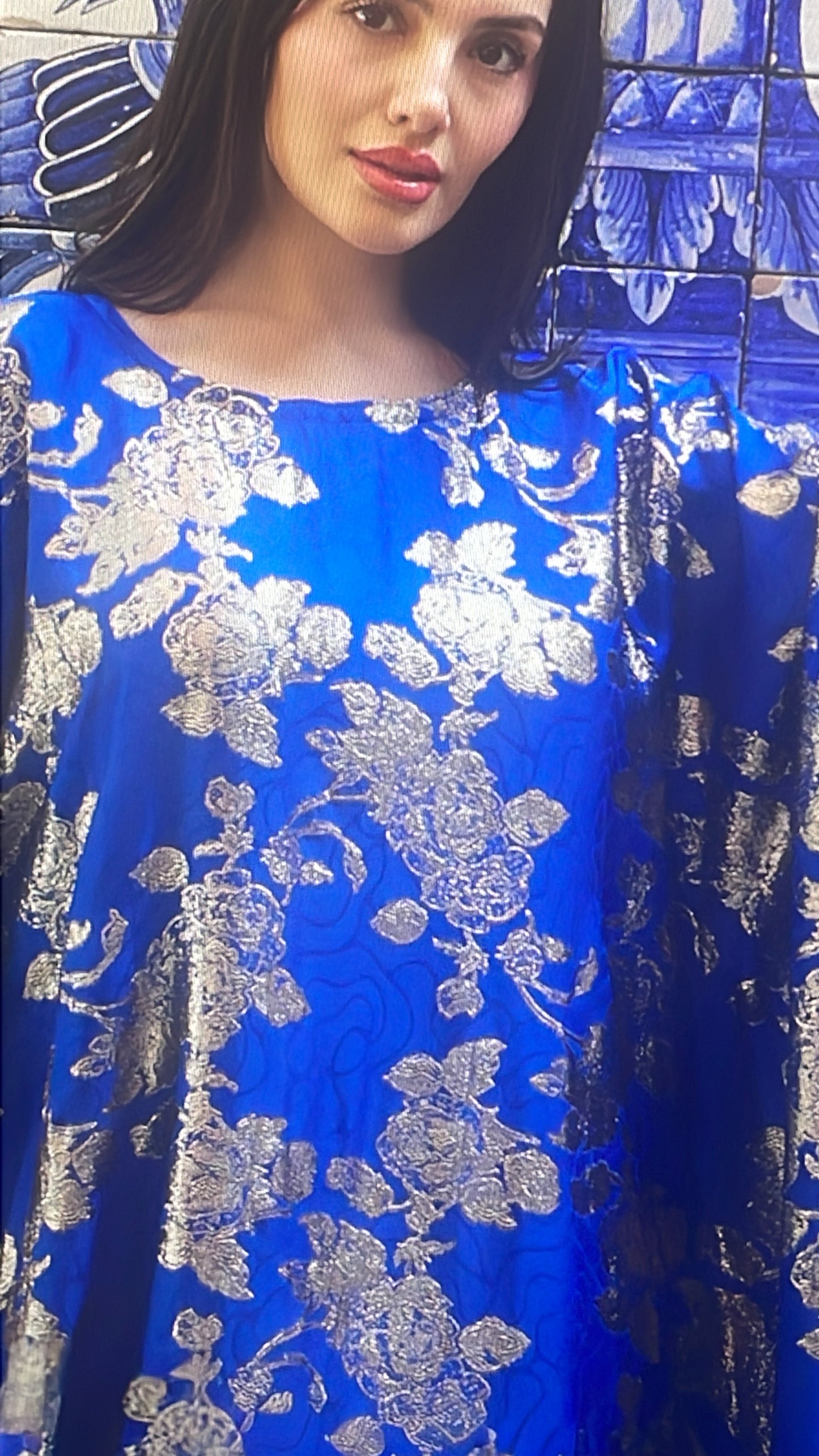 The Silk Floral Caftan