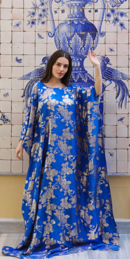 The Silk Floral Caftan
