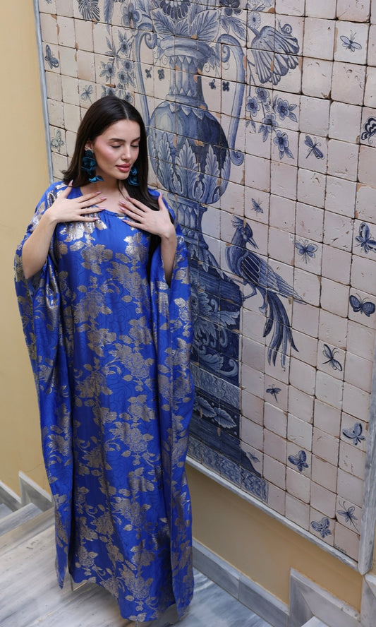The Silk Floral Caftan