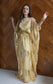 Silk Gold Floral Abaya