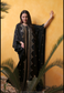 Gold Embroidered Black Caftan