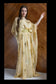 Silk Gold Floral Abaya