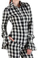 Bristol Pant / Black & White Plaid 85% off