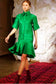 أوفالي فستان قميص / أخضر زمردي - خصم 80٪