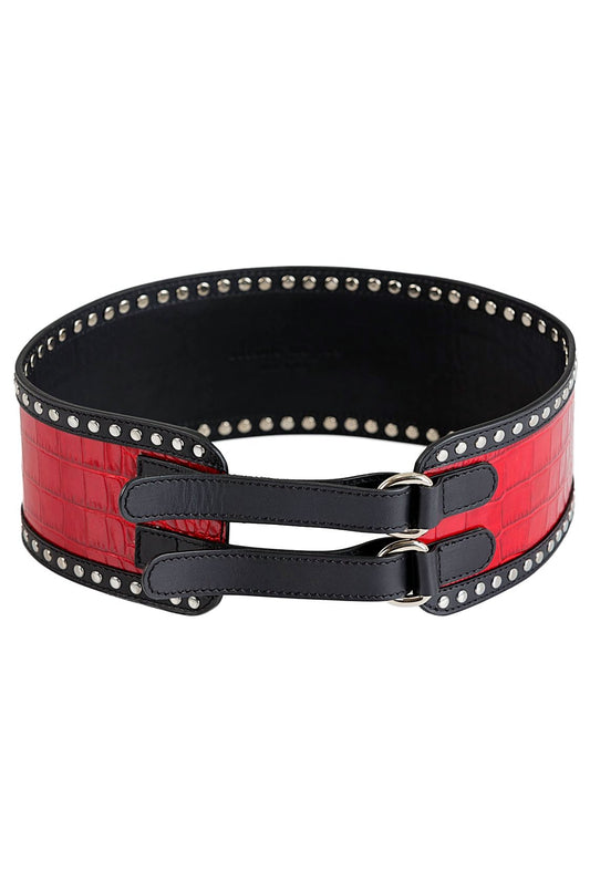 Ceinture Croco Rouge