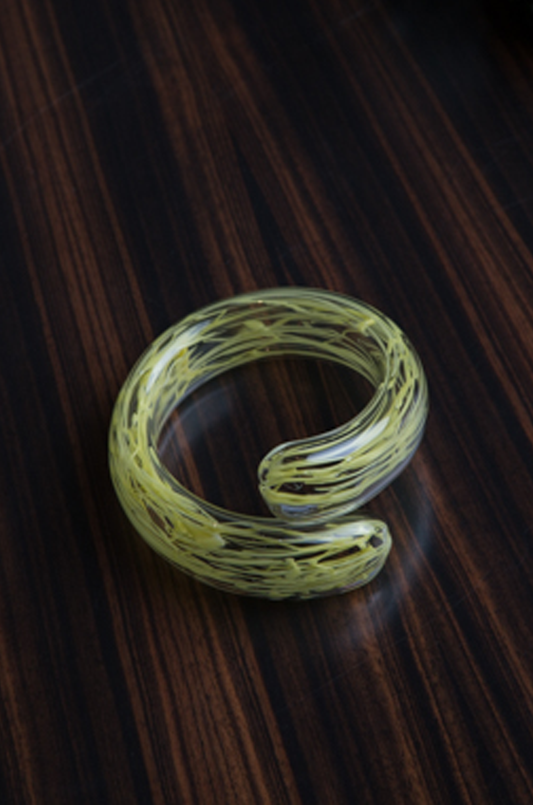 Myvatn Yellow Wired Glass Bracelet - 75% off