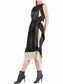 Robe plissée noire à -50 %