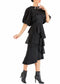 Black Ruffles Skirt - 80% off